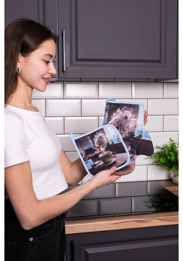 Arstex 2 Parçalı Mutfak Servo Seti 287365865 Açık Mavi