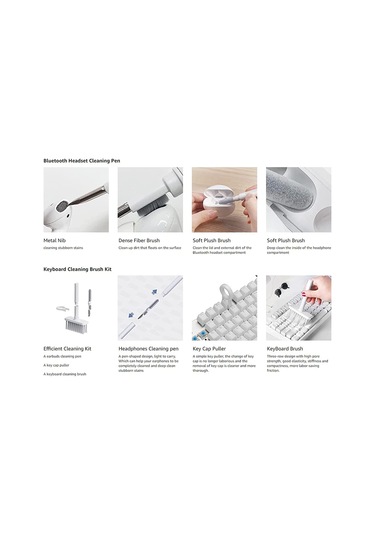 5 Fonksiyonlu Profesyonel Klavye Airports Kamera Kulaklık Temizleme Kiti Gamer Temizlik Seti