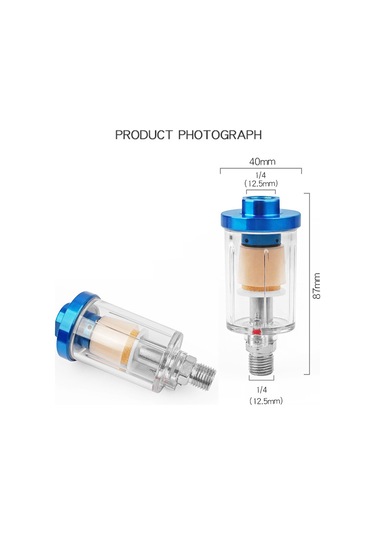 Mini 1/4 '' Su Yağ Ayırıcı Sıralı Hava Hortumu Filtresi E22638