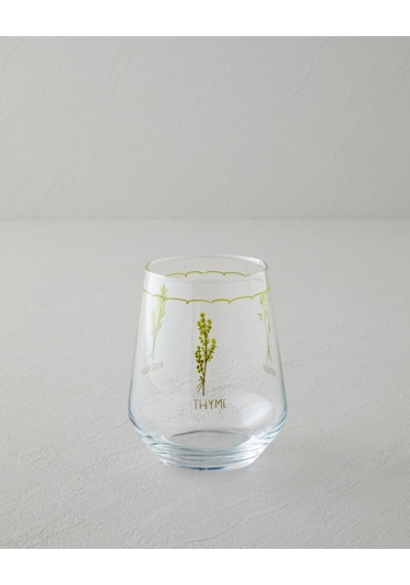 English Home Parsley Cam 4'lü Bardak 425 Ml Yeşil