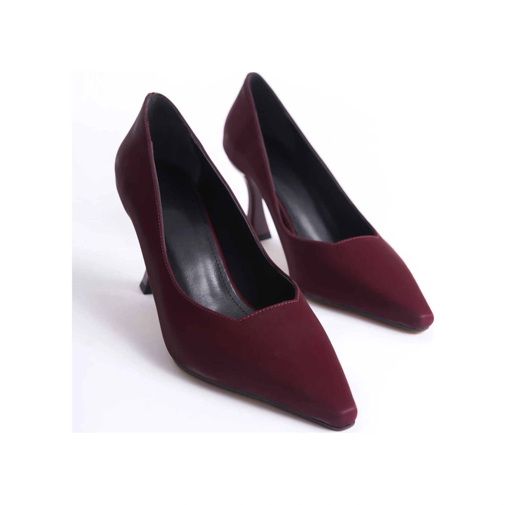 Kocadal Kocadal Cordelia Kadın Bordo Saten Stiletto Muhtelif