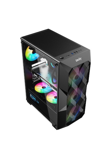 İzoly Midgard Fanlı RGB LEDUsb 3.0 500 W Atx Oyuncu Kasası