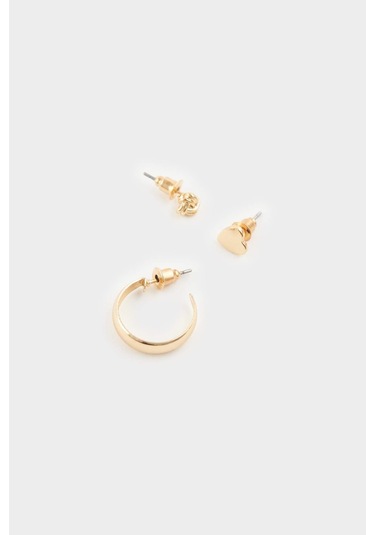 Defacto Kadın 5li Gold Küpe F7658axnsgd1 Diğer