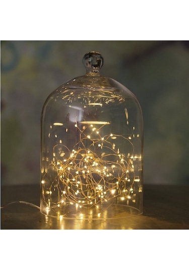 3Mt. Sarı Renkli Pilli Peri Led Dekoratif Süs Tel Led Işık