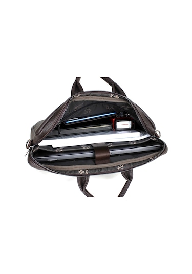 Siyah Omuz Askılı Dosya Evrak 15.6 İnc Laptop ve Evrak Çantası Siyah