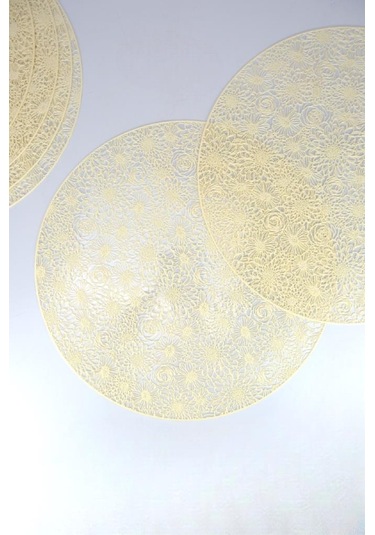 Digithome Acar 6 Lı Amerikan Servisi Supla Yuvarlak Krem 38 Cm Acr-281 C320.033 Krem