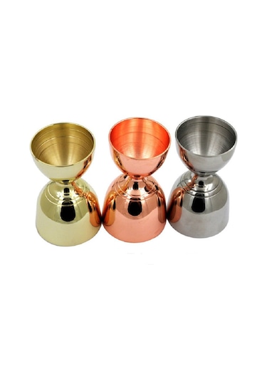 Cbtx Paslanmaz Çelik Şarap Ölçer Ons Bardak Karıştırma Ölçme Kabı, Renk: Bronz
