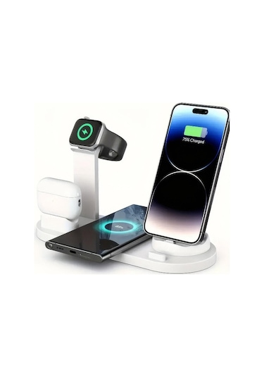 River World Beyaz Renk Şarj İstasyonu Çok İşlevli