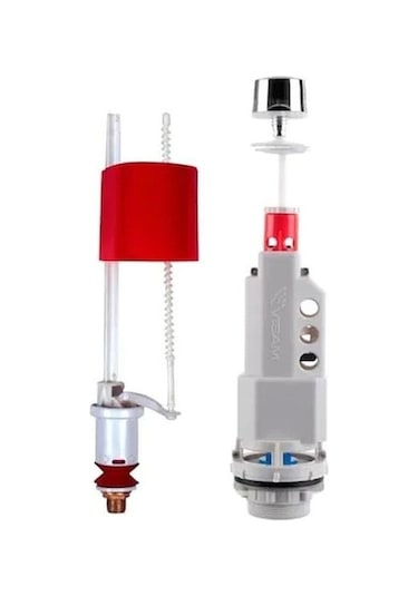 Visam Teos Basmalı Klozet Iç Takımı Sessiz Çalışır-depos