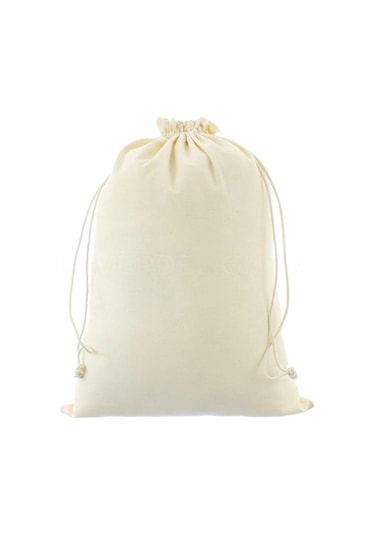 30x37 Medium 5 Adet Bakliyat Saklama Torbası Çok Amaçlı Kese Krem