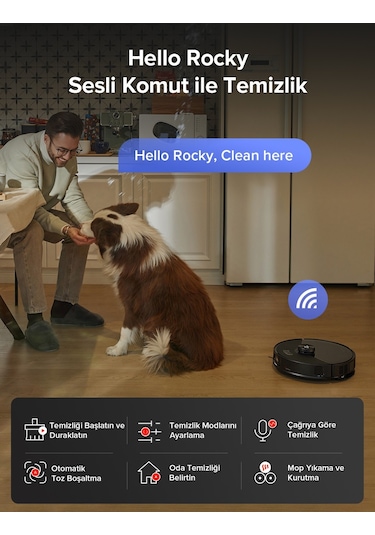 Roborock S8 MaxV Ultra Akıllı Robot Süpürge Siyah