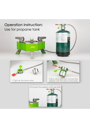 Bloomnest Gaz Tankı Adaptörü Propan Ocak Adaptörü 2 Adet Gümüş Kaplı Aksesuar Gümüş Gümüş