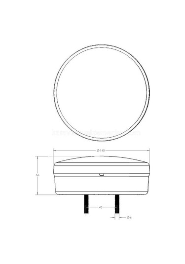 Karavan Stop Lambası Neon Led Hamburger Tip 12v-557