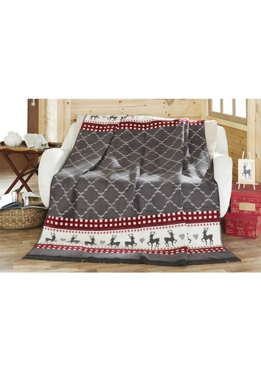 Aksu Çift Kişilik Pamuklu Battaniye Jesus