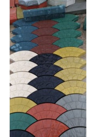 Plastik Parke Taşı Kalıbı Tekli Midye (10 Adet)