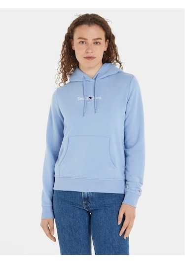 Tommy Hilfiger Tommy Hılfıger Kadın Sweatshırt Dw0dw15649-cyo Dw0dw15649-cyo Mavi