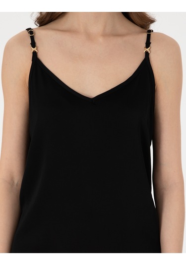 Pierre Cardin Kadın Siyah Kısa Kollu Bluz 50301166-vr046 Siyah