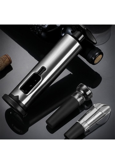 Şarap Şişe Açacağı, Büküm Tipi Şarap Mantar Açacağı, Siyah Siyah