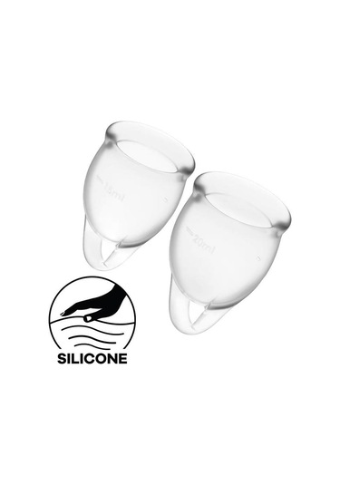 Satisfyer Feel Confident Menstrual Cup Transparent