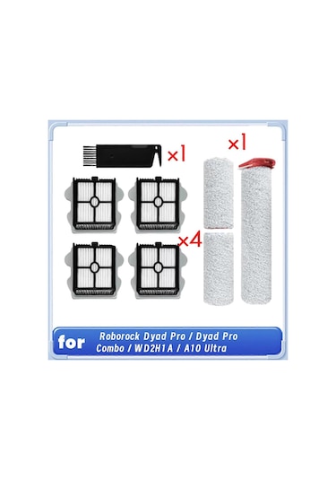 Dyad Pro / Dyad Pro Combo / Wd2h1a / A10 Ultra Elektrikli Süpürge İçin Ana Fırça Ve Filtreler - Yongtao