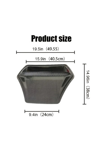 Dashanshop Karbon Fiber Hava Emme Kapağı - Jdm Siyah Abs Aerodinamik Motor Soğutma Ve Koruma