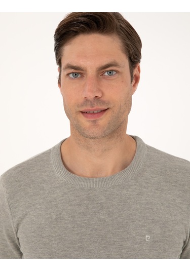 Pierre Cardin Erkek Açık Gri Melanj Kazak /triko 50315509-vr091 Açık Gri Melanj