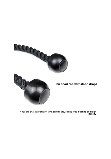 Reedark Fitness Salonu İçin Nylon İki Kollü Egzersiz Kordonu - 70cm Siyah, Bisep-trisep Egzersizleri, Ticari Kalite, Dayanıklı Malzeme Çok Renkli