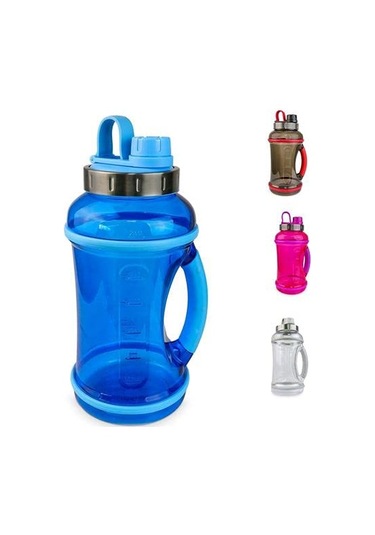 70 Oz Spor Su Şişesi, Bükülme Kapağı, Mavi Şişe Sızıntılı Su Sürahileri Mavi
