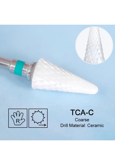 Seramik Freze Kesici Alev Karbür Tırnak Matkap Uçları Pembe Jel Sökücü Elektrikli Makine Matkaplar Parlatma Soyma Çivi Sanat Araçları Kremsi Beyaz