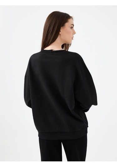 Loft Siyah Kadın Sweatshirt Lf2041676 Siyah