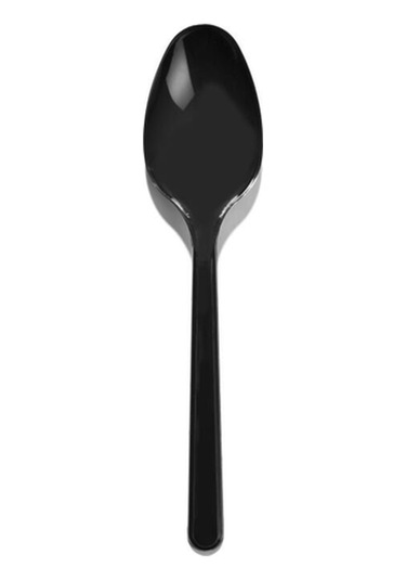 Lüks Siyah Plastik Kaşık 3,1gr 100 Adet
