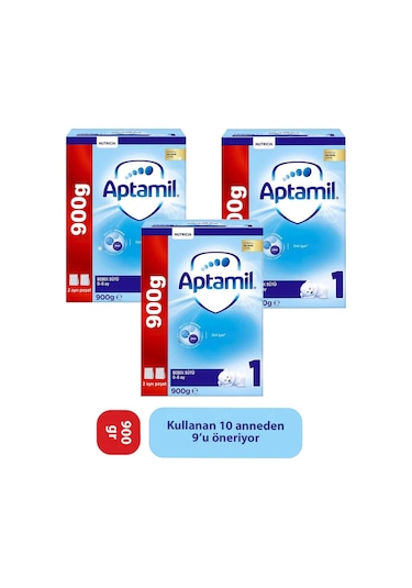 Aptamil 1 Bebek Sütü Kutu 900 gr 3 Adet