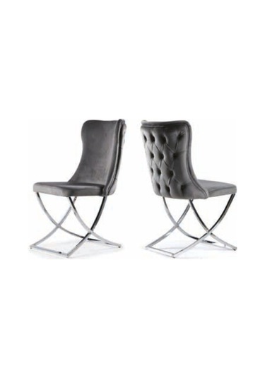 Bera Elit Ayak Gamze Sandalye Gri