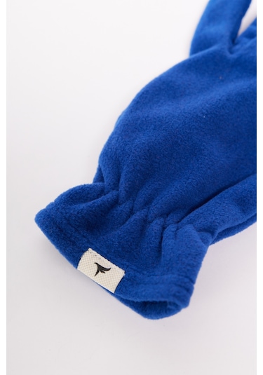 AC&Co / Altınyıldız Classics Erkek Saks Anti-pilling Sıcak Tutan Su Itici Polar Bere Boyunluk Eldiven Set Saks Mavisi