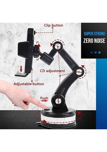 Schloss, Sucker-ständer, Gps-halter İle 360 Derece Handy-autotelefonhalter-halterung, Mobil Telefon İçin Mobil Halterung