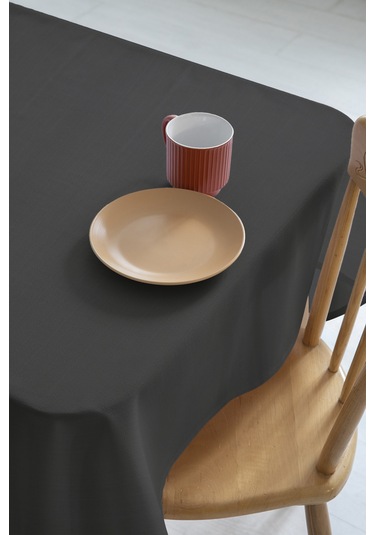 Nayra Keten Masa Örtüsü 160x220 - Antrasit Antrasit