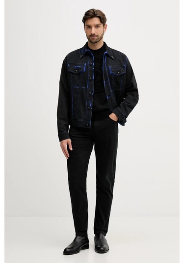 Versace Jeans Couture 79gafm15 Erkek Kazak Siyah