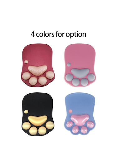 Hangfox Sevimli Kedi Pençesi Tasarımı, Ergonomik Bilek Destekli Kaymaz Mouse Pad
