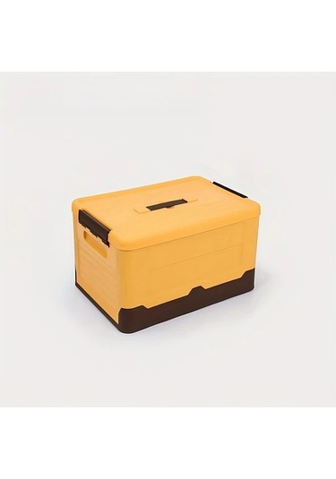 Gateesat Büyük Kapasiteli Katlanır Hafif Pp Yatak Altı Saklama Kutusu Sarı Sarı