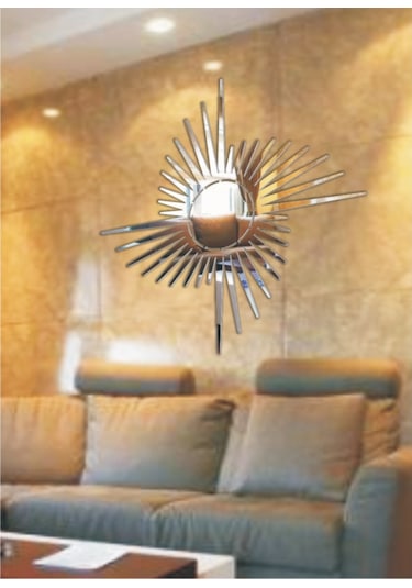 M3 Decorium Solaryum Dekoratif Ayna Gümüş