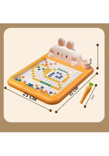 Tineke Manyetik Kodlama Oyuncağı Çizim Tahtasında Boncuk Havuç