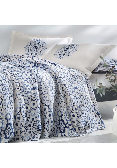 Yataş Bedding Sancia Tek Kişilik Pike Takımı - Mavi