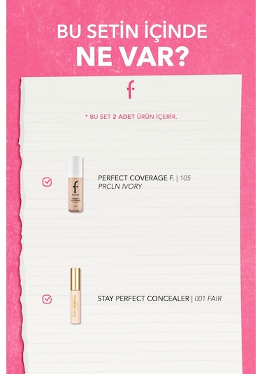 Yoğun Kapatıcılık Sunan 2'li Fondöten&kapatıcı Seti - Açık Ten/soğuk Alt Ton SET137