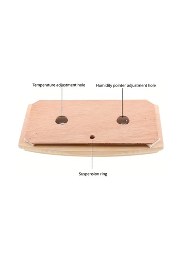 Honeybeeshop Sweathouse Sauna Sıcaklık Nem Göstergesi Seti Fıstık Çamı Spa Gerçek Zamanlı Ölçüm