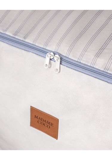 Madame Coco Nuage 2'li Baskılı Hurç - Beyaz/açık Mavi 8684427147696 Çok Renkli