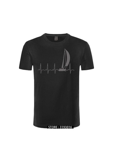 Cınessd Yelken Kalp Atışı Grafikli Yazlık %100 Pamuk Erkek Tshirtturuncu Turuncu