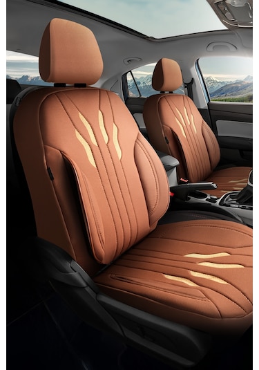 Taba - Taba Buttı Talos Serisi Premium Oto Koltuk Kılıfı Ortopedik Destekli, Ön Arka Tam Set, Aırbag Uyumlu