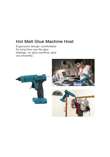 Geeksen Profesyonel Kablosuz Sıcak Tutkal Makinesi Taşınabilir Şarj Edilebilir El Sanatl Silikon Tabancası