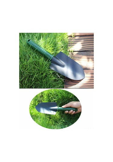 Symbee 4'lü Dayanıklı Bahçe Aleti Seti: Kova, Tırpan, Çalıştırıcı - Kauçuk Saplı, Kaymazsız, Anti-rus, El Yorgunluğunu Azaltır