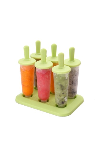 Yaz Diy Yaratıcı Buz Yapımı Kutusu Popsicle Dondurma Kalıbı Green , Size:popsicle Diğer